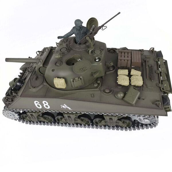 Heng Long 1/16 USA M4A3 Sherman Metal Version RC Main Battle Tank -  HL-3898-1 Pro