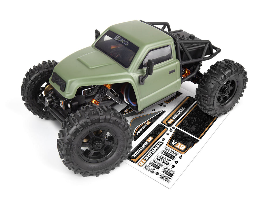 All New HPI Venture18 CC Flux Electric Brushless 4WD 1/18 Scale RC Competition Crawler
