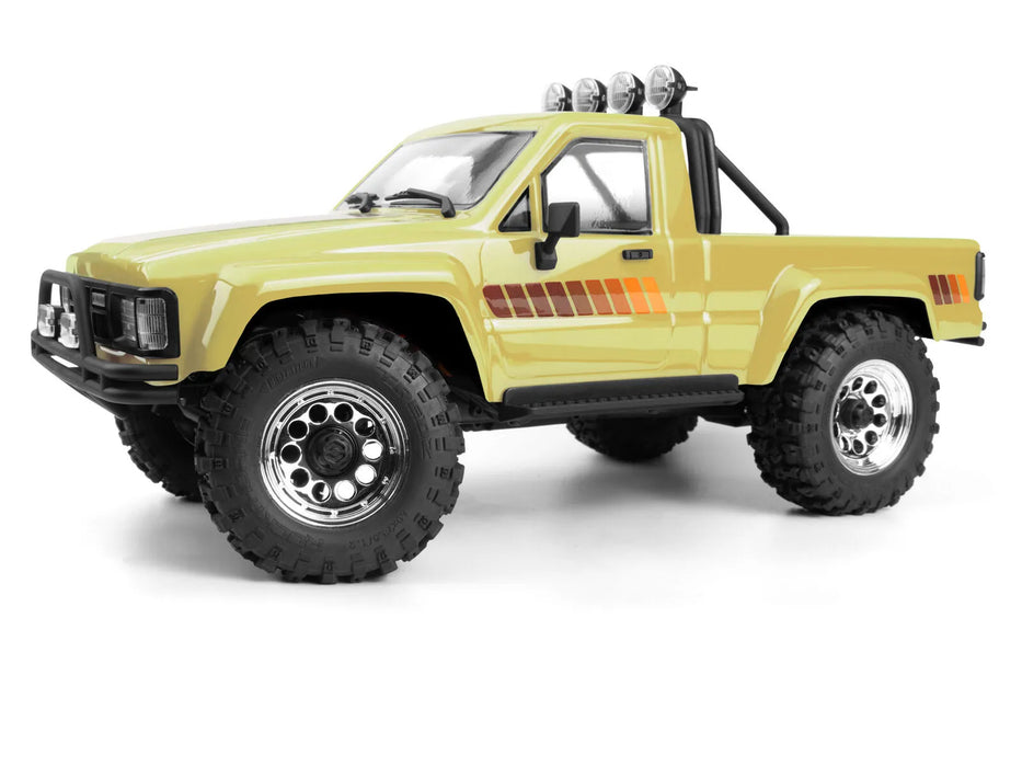 HPI Venture18 Flux-T 1985 Toyota Hilux SR5 RC Rock Crawler Electric Brushless 4WD 1/18 Scale RTR (HPI-161254 Blue & 161255 Creme) (Copy)