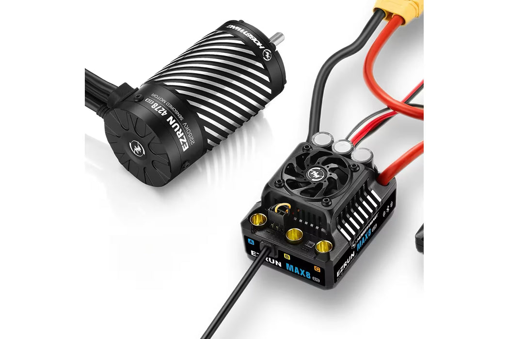 Hobbywing Ezrun Max8 160A ESC and 4278SD 2250kV Brushless Sensored Motor Combo - 38010607