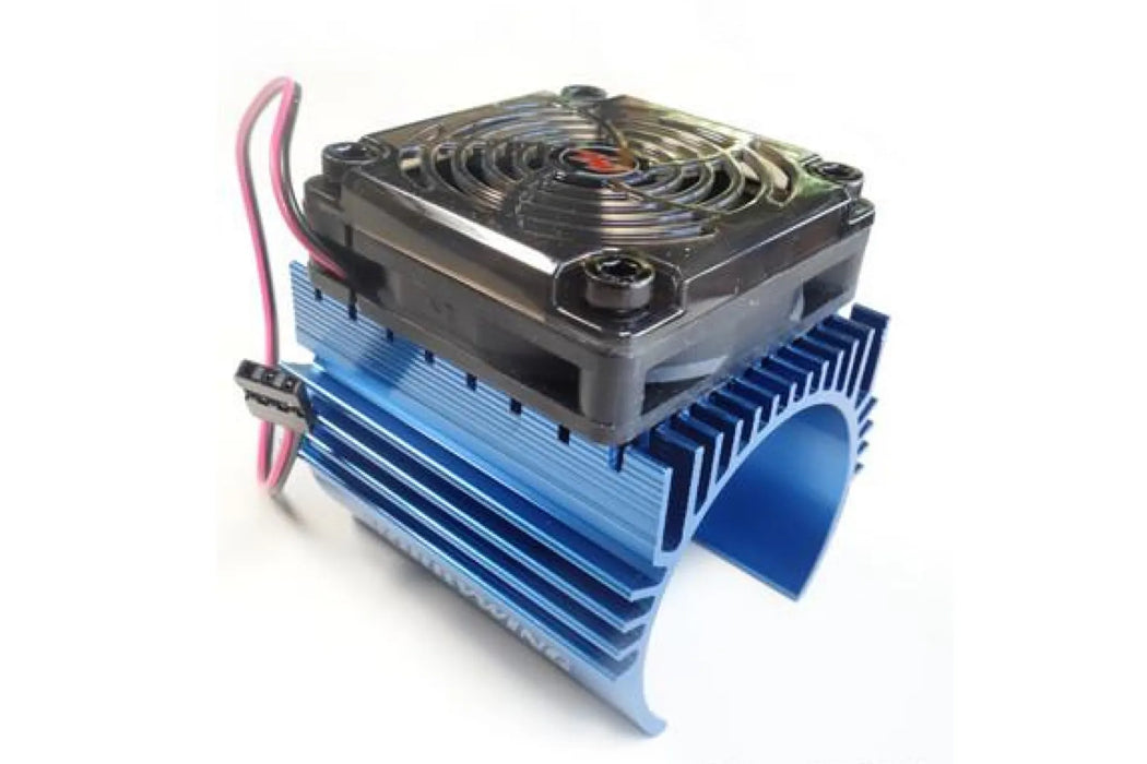 Hobbywing 1/8 Blue Aluminium 44mm Heat Sink w/ Cooling Fan
