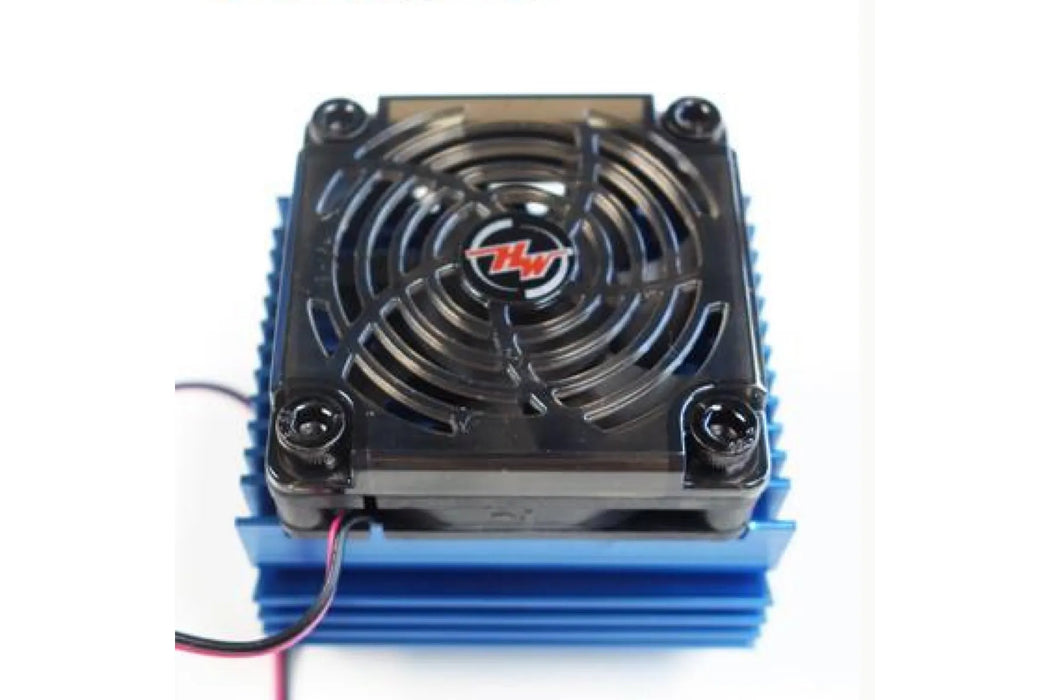 Hobbywing 1/8 Blue Aluminium 44mm Heat Sink w/ Cooling Fan
