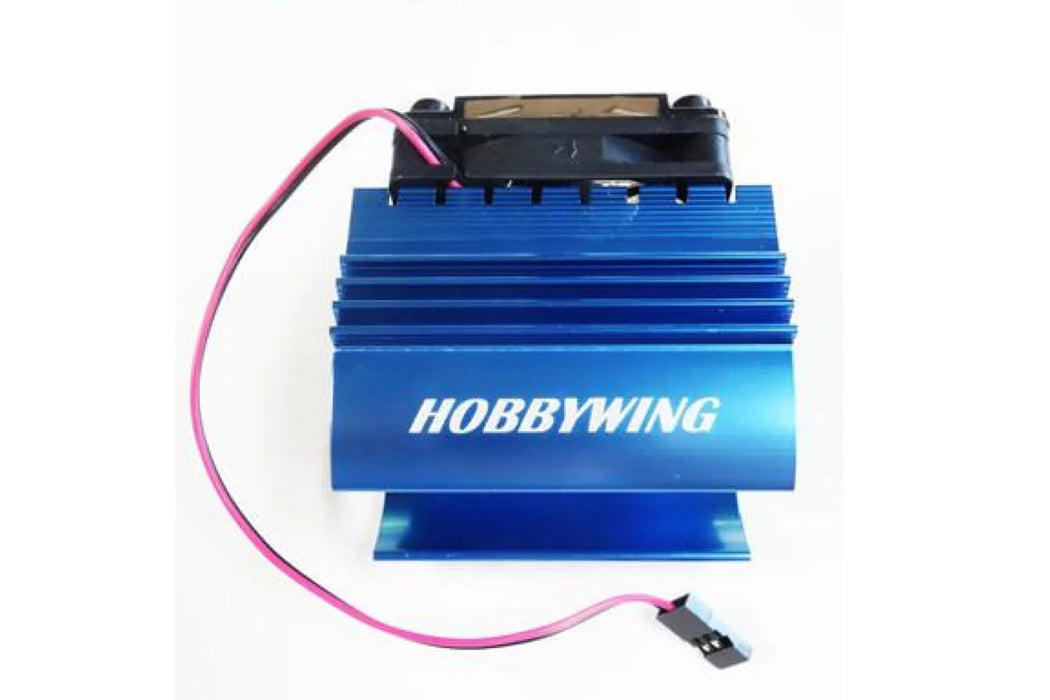 Hobbywing 1/8 Blue Aluminium 44mm Heat Sink w/ Cooling Fan