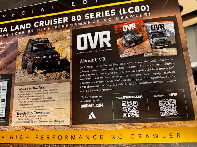 FMS 1:10 Toyota Land Cruiser LC80 Brushless OVR Version - Green Special Edition
