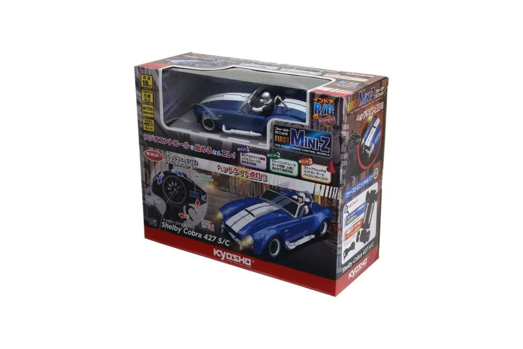 Kyosho First Mini-Z Shelby Cobra 427 S/C RC Car Electric 2WD 1/28 RTR - Blue