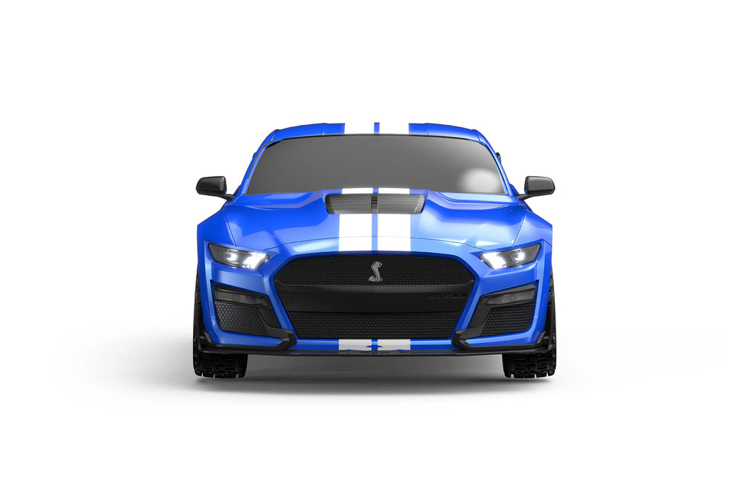 MJX RC Ford Mustang Shelby GT500 RC Car Electric Brushless 4WD 1/10 Scale RTR - Blue