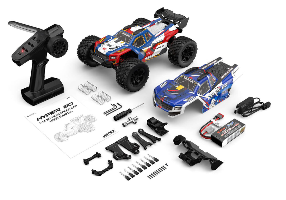 MJX 1/14 HyperGo 2.4G 4WD Brushless RC Truggy - MJX-14212