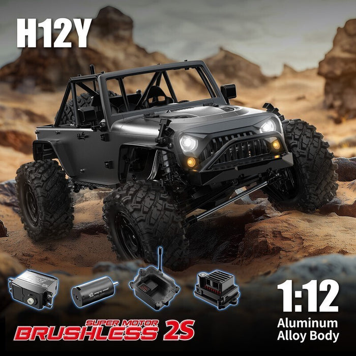 MJX 1/12 HyperGo H12Y FOC 4WD Off-Road Brushless 2S RC Crawler