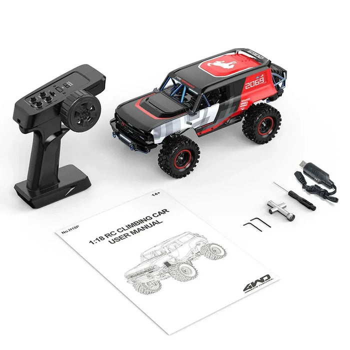MJX-H12P HyperGo 1/18 Ford Bronco R Baja 1000 4WD Brushless RC Truck -
