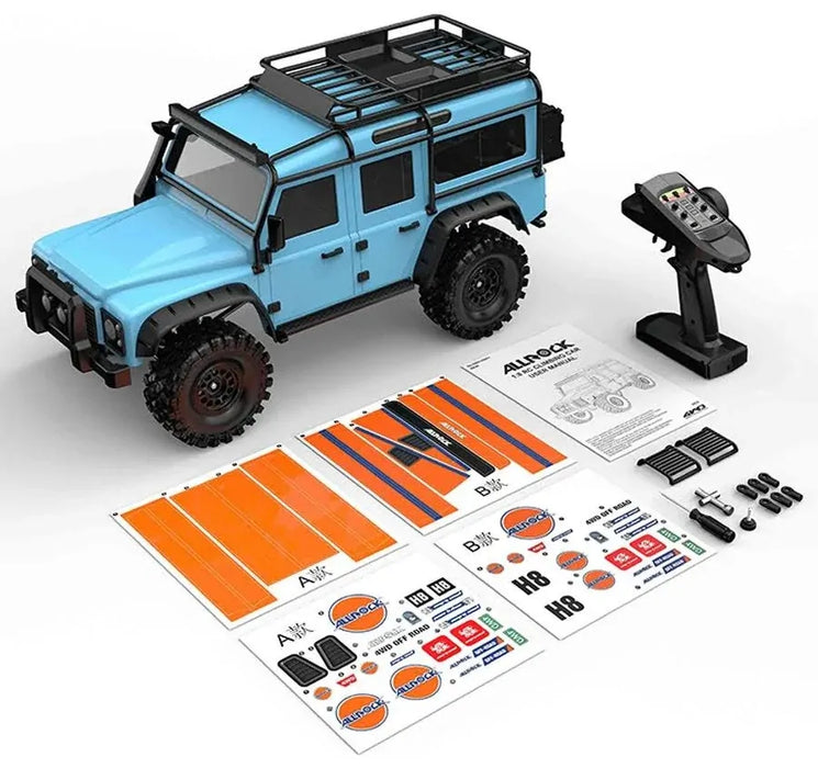 MJX 1/8 ALLROCK 4WD Brushless RC Crawler 2026 NEW VERSION Includes 11.1v Battery & USB Charger V2