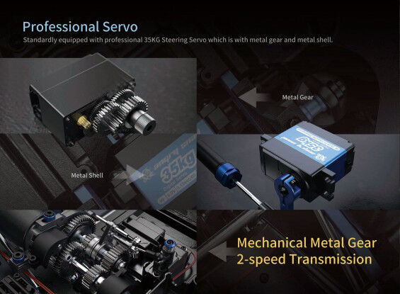 MJX 1/8 ALLROCK 4WD Brushless RC Crawler 2026 NEW VERSION Includes 11.1v Battery & USB Charger V2