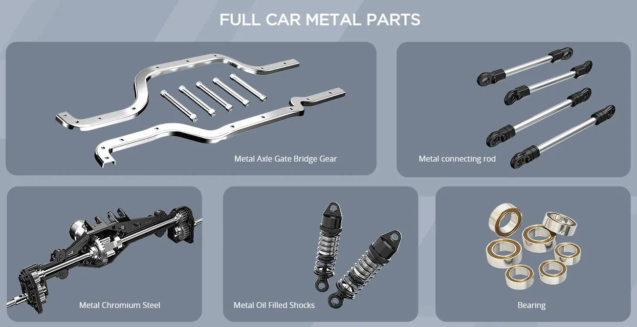 MJX 1/8 Ford Bronco R 4WD 3S Brushless RC Crawler (Battery/charger included) - MJX-H8P-DC