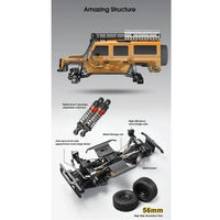 MN Model Land Rover RC Rock Crawler Electric 4WD 1/18 Scale - RTR (MN-111C )