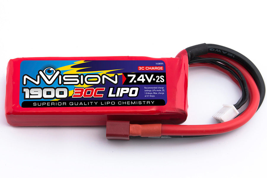 NVision LiPo 2s 7.4V 1900 30C - NVO1802