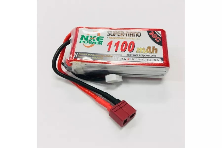NXE 11.1V 1100mAh 30C Soft Case LiPo Battery