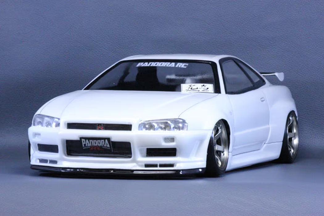 Pandora RC 1/10 Nissan Skyline R34 GT-R V-Spec II Unpainted Body Shell - PAB-3131