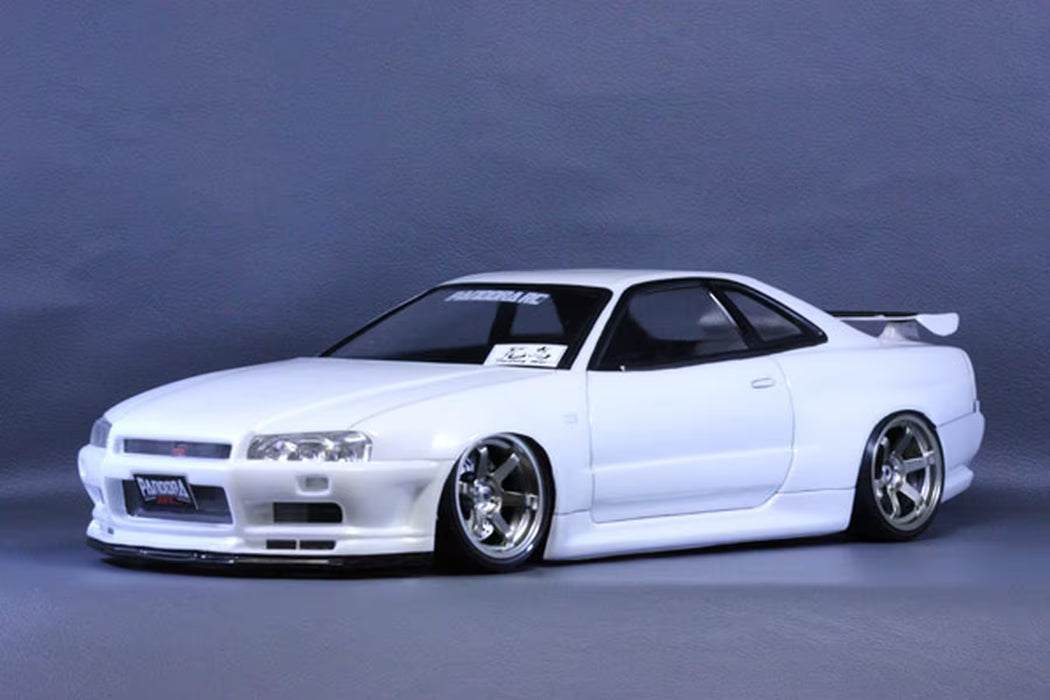 Pandora RC 1/10 Nissan Skyline R34 GT-R V-Spec II Unpainted Body Shell - PAB-3131