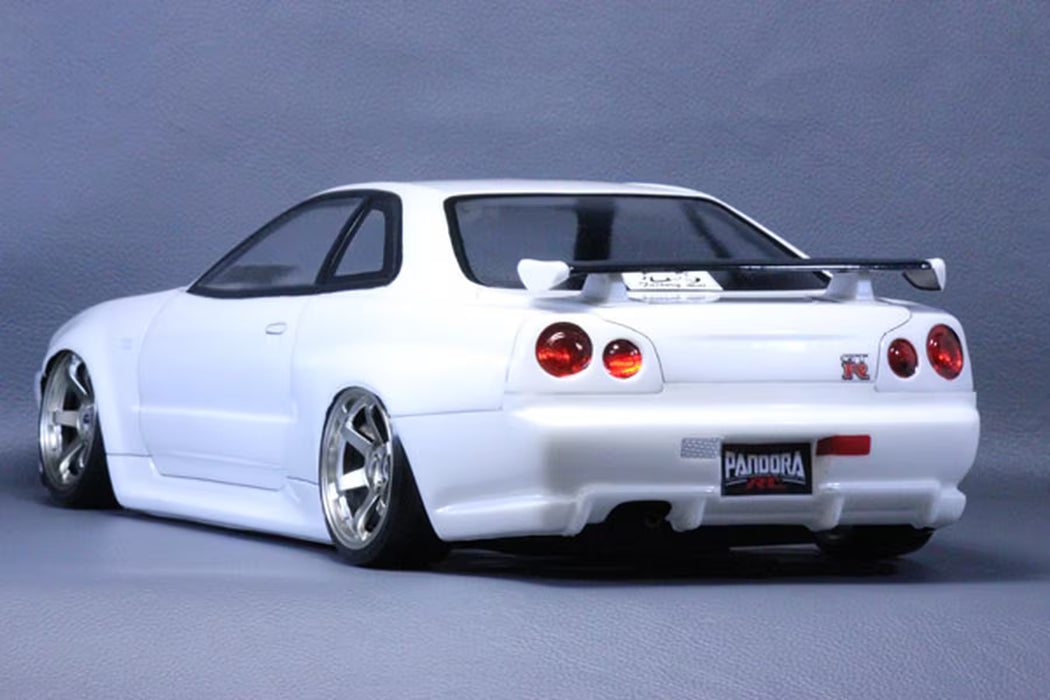 Pandora RC 1/10 Nissan Skyline R34 GT-R V-Spec II Unpainted Body Shell - PAB-3131