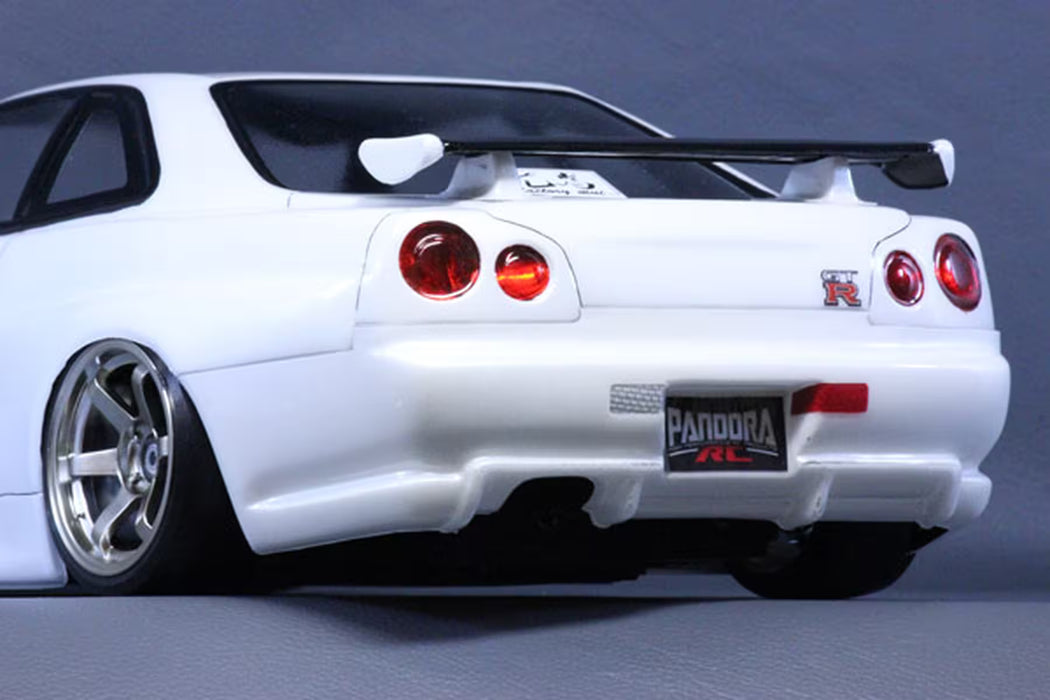 Pandora RC 1/10 Nissan Skyline R34 GT-R V-Spec II Unpainted Body Shell - PAB-3131