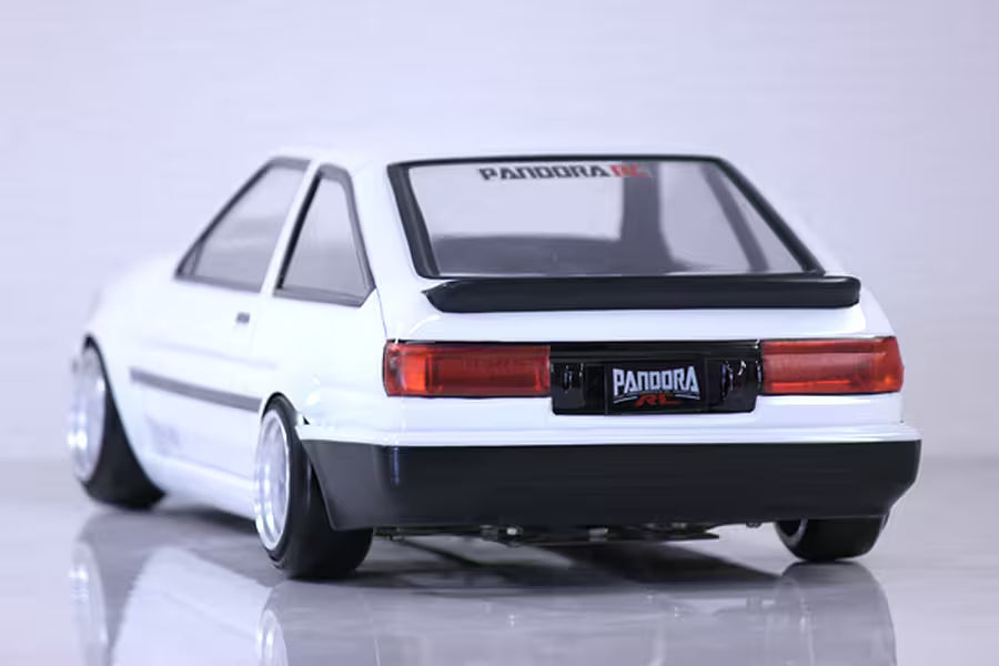 Pandora AE86 Corolla Levin 3DR 1/10 RC Drift Body Shell Set Clear PAB-3177