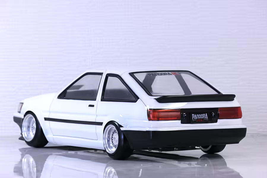 Pandora AE86 Corolla Levin 3DR 1/10 RC Drift Body Shell Set Clear PAB-3177