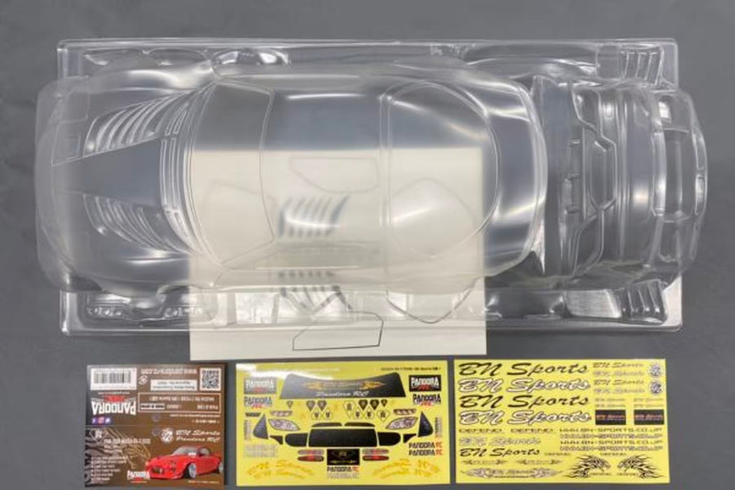 Pandora RC 1/10 Mazda RX-7 FD3S/BN Sports Unpainted Body Shell- PAB-3198