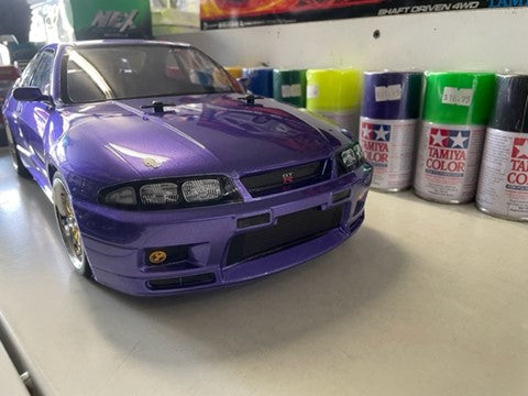Tamiya 1/10 TT-02D Nissan Skyline GT-R (R33) Expert Assembled RC Drift — technohobbies.com.au