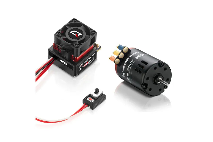 Hobbywing QuicRun 10BL60 SD G2 Sensored Brushless ESC/QR3650 G2 Motor Combo (17.5T) - 30803202