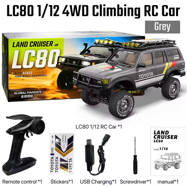 Toyota Land Cruiser LC80 1/12 Scale 4WD 2.4GHz RC Crawler - RTR