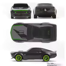 HPI Nano-TTR Vaughn Gittin Jr. 1969 Ford Mustang RC Car Electric RWD 1/64 Scale RTR-X - HPI-160980