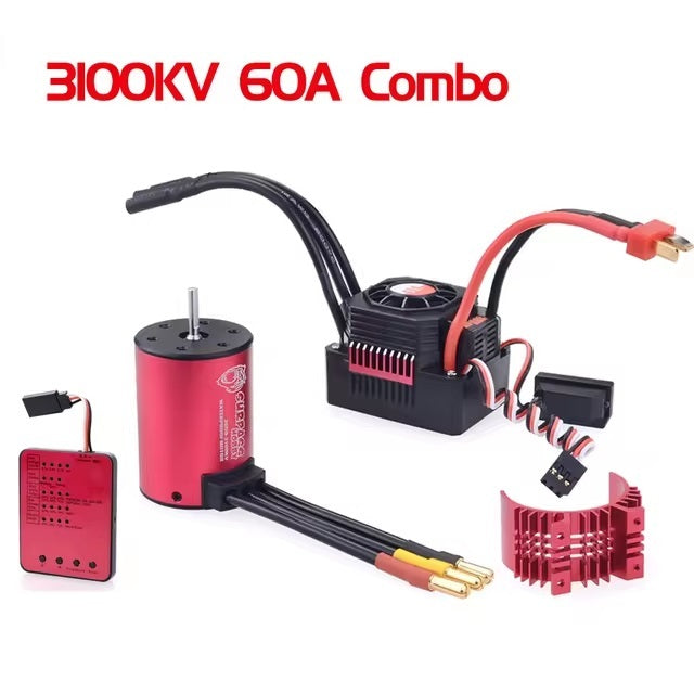 Surpass KingKong 3650 3100Kv Brushless Motor and Waterproof 60A ESC Combo - SUR-236500-04