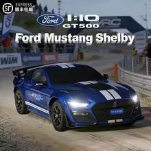 MJX RC Ford Mustang Shelby GT500 RC Car Electric Brushless 4WD 1/10 Scale RTR - Blue