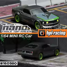 HPI Nano-TTR Vaughn Gittin Jr. 1969 Ford Mustang RC Car Electric RWD 1/64 Scale RTR-X - HPI-160980