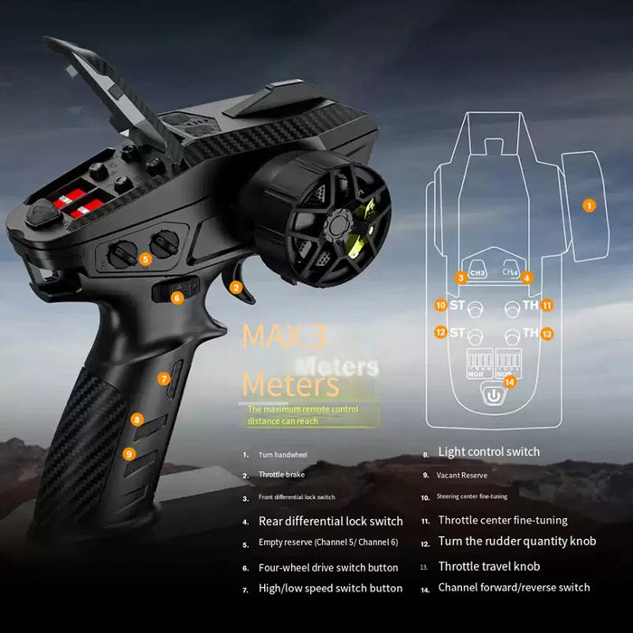 RLAARLO New 1/7 Scale RTR Brushless RC Crawler with FOC System - TK07