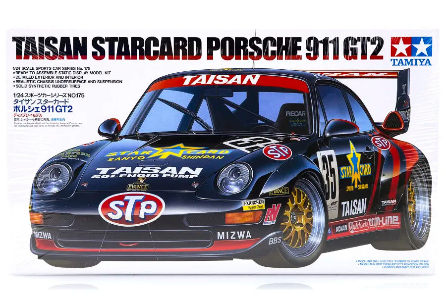 Tamiya 1/24 Taisan Starcard Porsche 911 GT2 Scaled Plastic Model Kit
