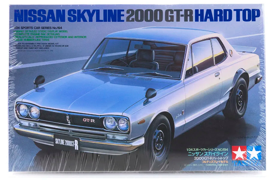 Tamiya 1/24 Nissan Skyline 2000 GT-R Hard Top Scaled Plastic Model Kit