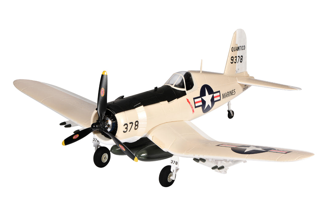 Top RC F4U (Yellow) PNP + Flight Controller RC Aircraft - TOP012D