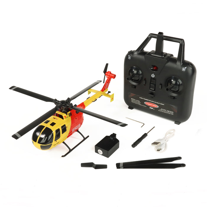 Coast Guard BO-105 RC Helicopter Scale 250 Flybarless with 6 Axis Stabilisation and Altitude Hold