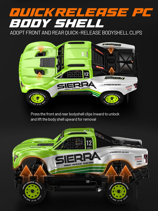 UDI 1/12 2.4GHz 4WD Short Course Truck (Top Tier Brushless Version) - UDI-UD1203PRO Green