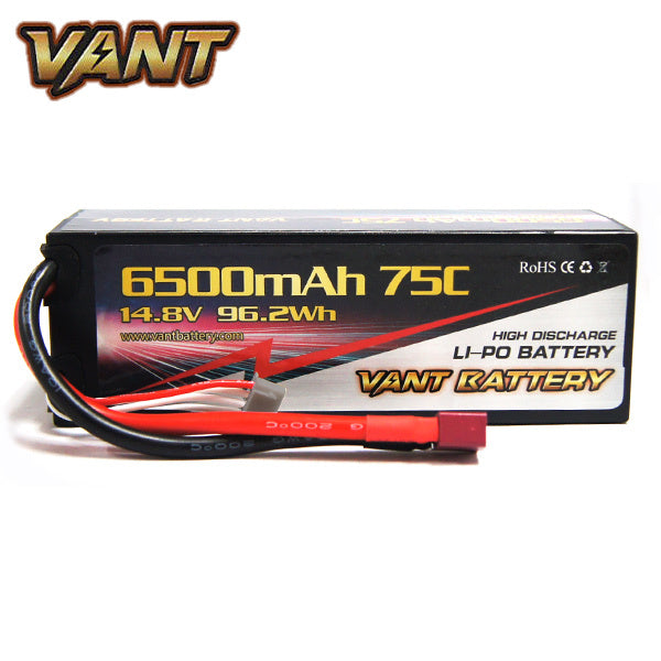 Vant 14.8V 6500mAh 75c Hard Case LiPo Battery - XT60 connector