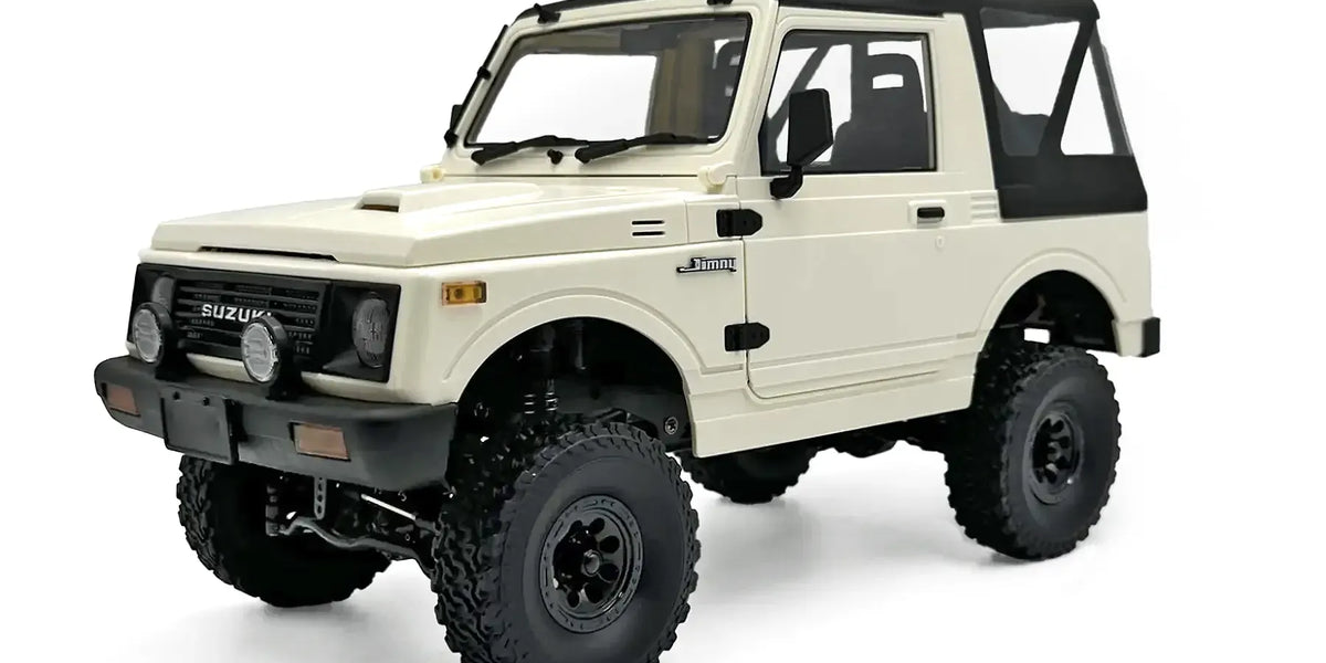 SUZUKI JIMNY (JA11C) 1/10 RC ホワイト WPL C74-1 Suzuki Jimny JA11C Soft Top RC Rock Crawler Electric 4WD