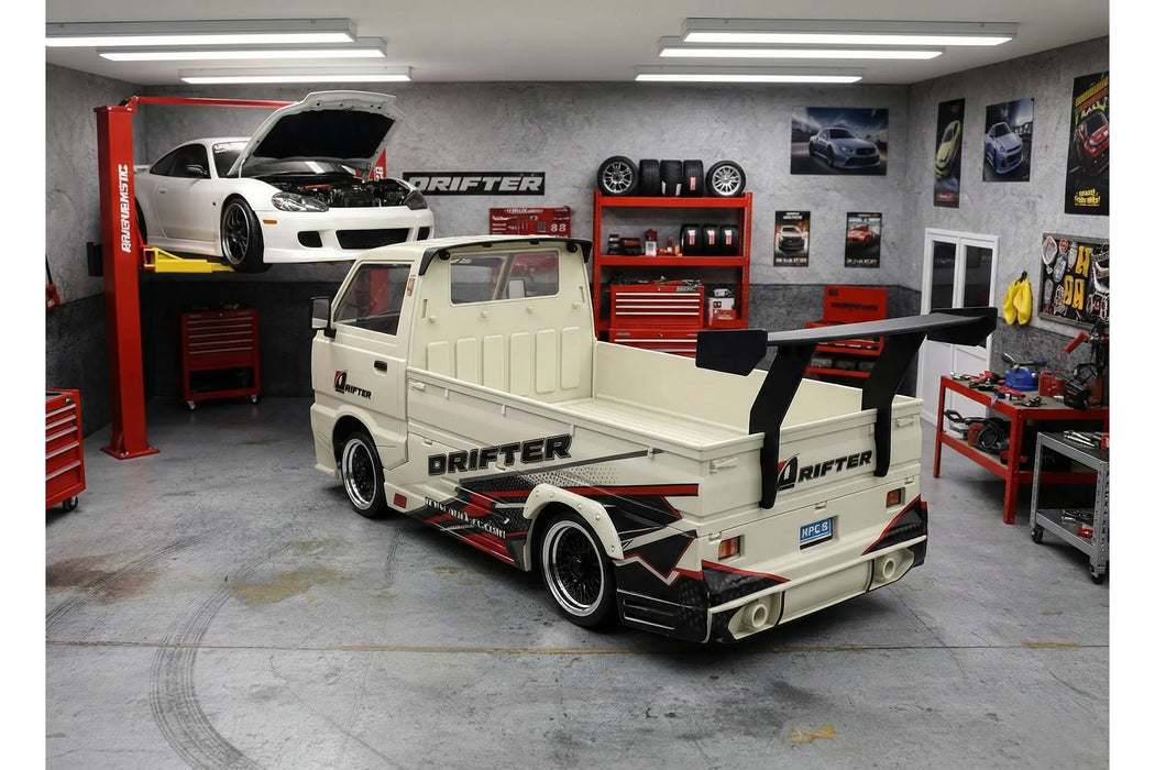 WPL Suzuki Carry D14S 1/10 Scale with Wide Body Kit Brushless 4WD RC Drift Kei Truck - RTR