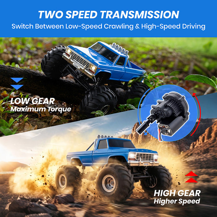 FMS FCX24 1/24 Ford F100 4WD Monster Truck RTR - FMS12402RTR