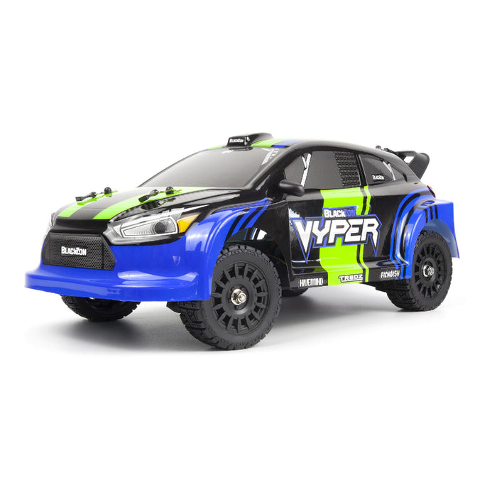 BlackZon Vyper RX RC Rally Car Electric 4WD 1/16 Scale RTR