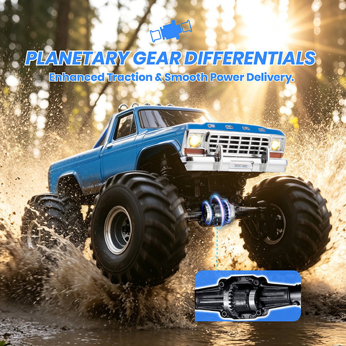 FMS FCX24 1/24 Ford F100 4WD Monster Truck RTR - FMS12402RTR