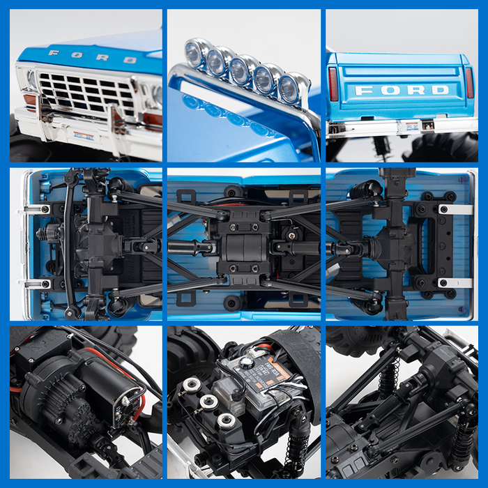FMS FCX24 1/24 Ford F100 4WD Monster Truck RTR - FMS12402RTR