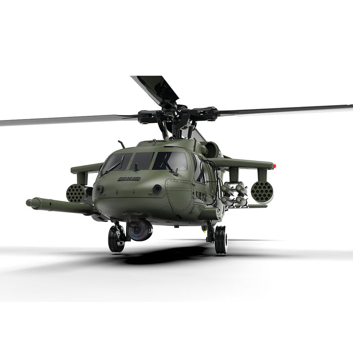 YXZNRC UH60 Black Hawk 1/47 Scale Dual Brushless Motor RC Helicopter with 6-axis Gyro 2.4G 6CH Flybarless 3D