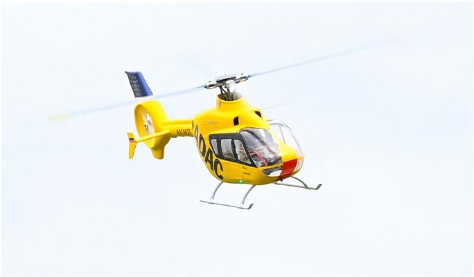 FLYWING  EC135 Eurocopter 6Ch 450L Scale 4 Blades Smart RC Helicopter w/ACE GPS Stabilization System- RTF (Yellow)