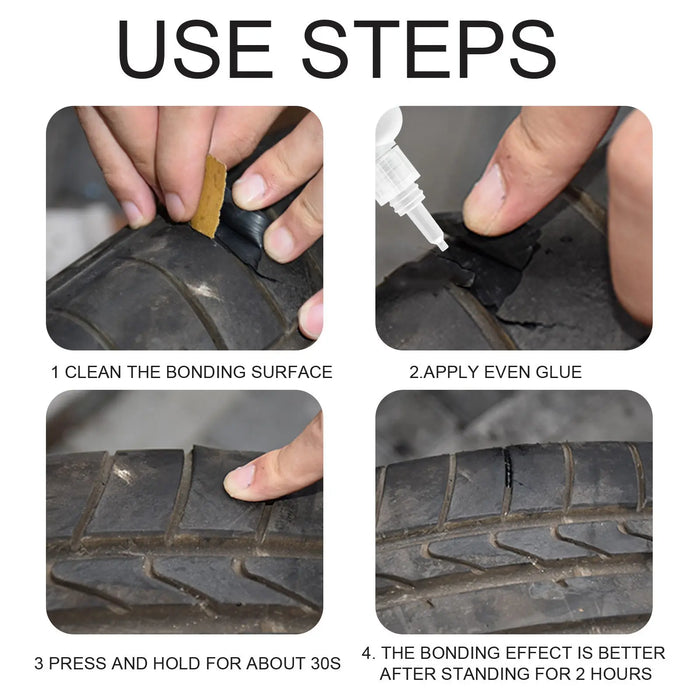 EELHOE Fast-Acting Tyre Repair Glue – Fix Cracks, Sidewall Scratches, Strong Bond