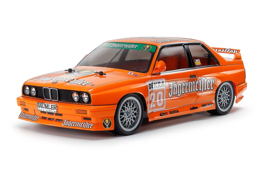 Tamiya TT-02 1992 BMW M3 Sport EVO Jägermeister RC Car Electric 4WD 1/10 Scale - Orange 58760 Kit